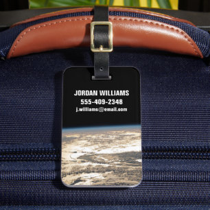 Sunglint Beams Off The Atlantic Ocean Luggage Tag