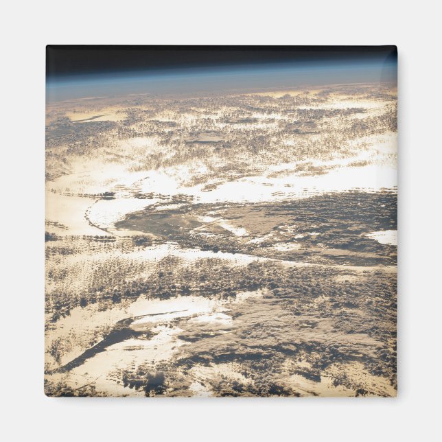 Sunglint Beams Off The Atlantic Ocean Magnet (Front)