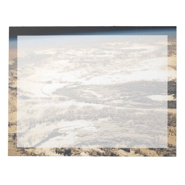 Sunglint Beams Off The Atlantic Ocean Notepad (Front)