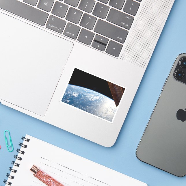 Sunglint Beams Off The Waters Of The Pacific Ocean (Laptop w/ iPhone)