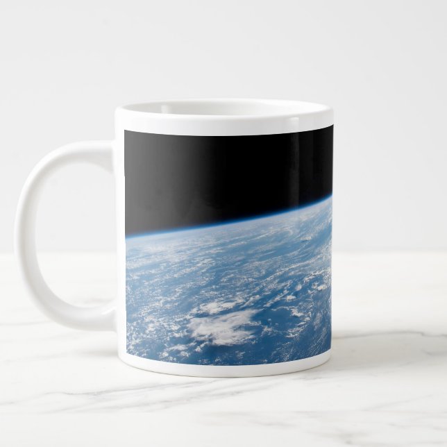 Sunglint Beams Off The Waters Of The Pacific Ocean Large Coffee Mug (Left)