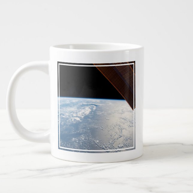 Sunglint Beams Off The Waters Of The Pacific Ocean Large Coffee Mug (Left)