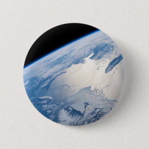 Sunglint Off The Gulf Of St. Lawrence In Canada. 6 Cm Round Badge