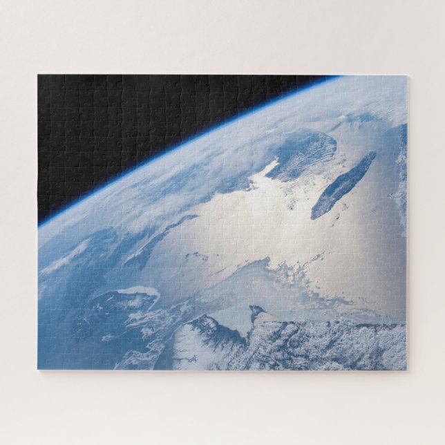 Sunglint Off The Gulf Of St. Lawrence In Canada. Jigsaw Puzzle (Horizontal)