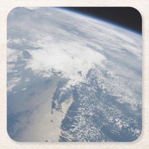 Sunglint On The Massachusetts Coastline. Square Paper Coaster