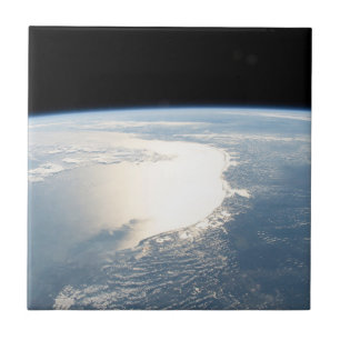 Sunglint Reflects Off The Gulf Of Mexico Tile