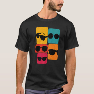 sunglusses beach Retro T-Shirt