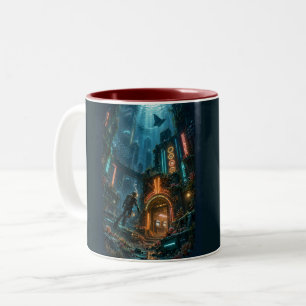 Sunken Arcade Two-Tone Coffee Mug