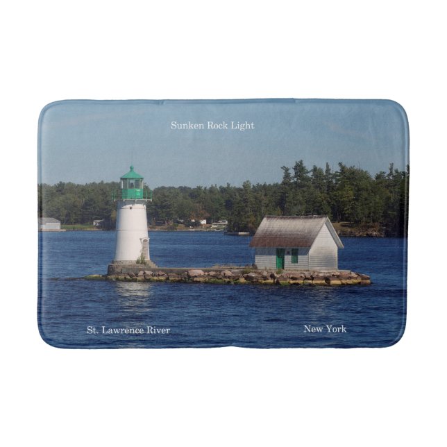 Sunken Rock Light bathmat (Front)