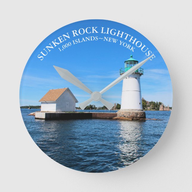 Sunken Rock Lighthouse, New York Clock (Front)