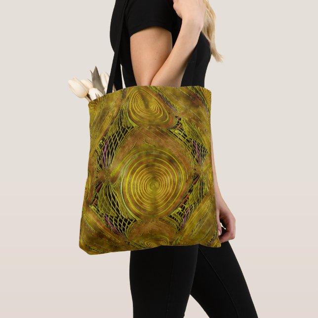"Sunken  Treasure" (Medium) Shoulder Tote Bag (Close Up)