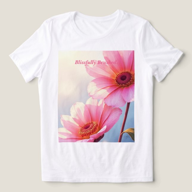 Sunkissed Salmon  Tri-Blend Shirt (Design Front)