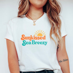 Sunkissed Sea Breezy; Retro Surf-Inspired Summer T-Shirt