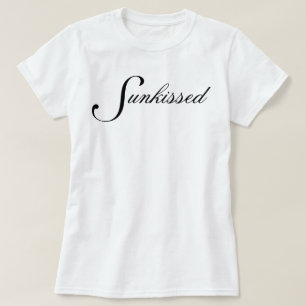 "Sunkissed" simple pretty chic aesthetic script T-Shirt