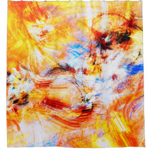 Sunlight. Abstract beautiful multicolor bright art Shower Curtain