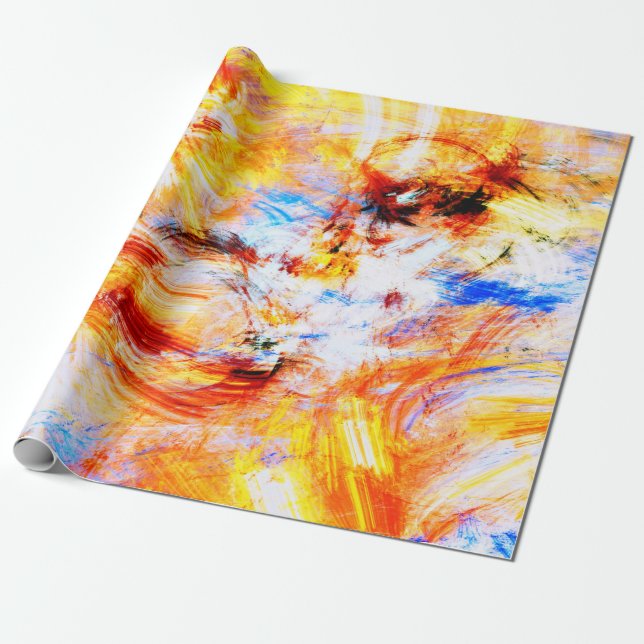 Sunlight. Abstract beautiful multicolor bright art Wrapping Paper (Unrolled)