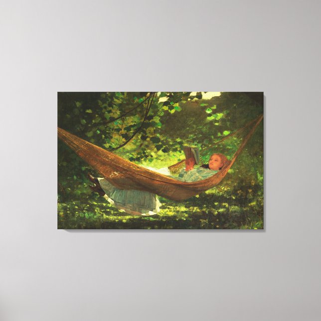 Sunlight and Shadow (1872) by Winslow Homer Canvas Print (Front)
