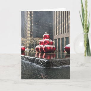 Sunlight and Snow NYC Rockefeller Centre Christmas Holiday Card