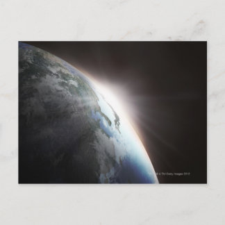 Sunlight Behind Earth 2 Postcard