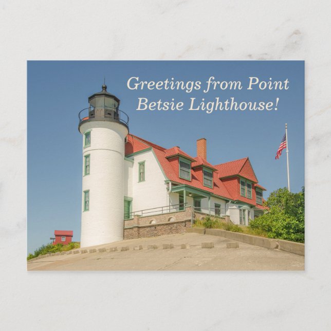Sunlight on Point Betsie Lighthouse Postcard (Front)