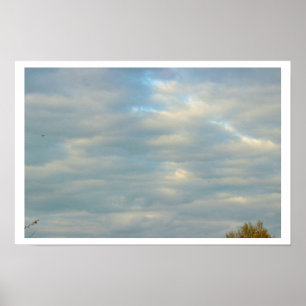 Sunlight Peeking Through the Clouds Poster