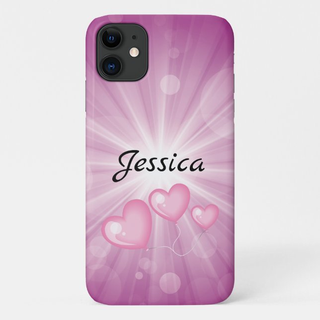 Sunlight Print with Name Case-Mate iPhone Case (Back)