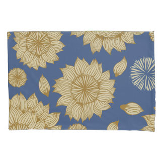 Sunlight Stillness in Country Blue Pillowcase