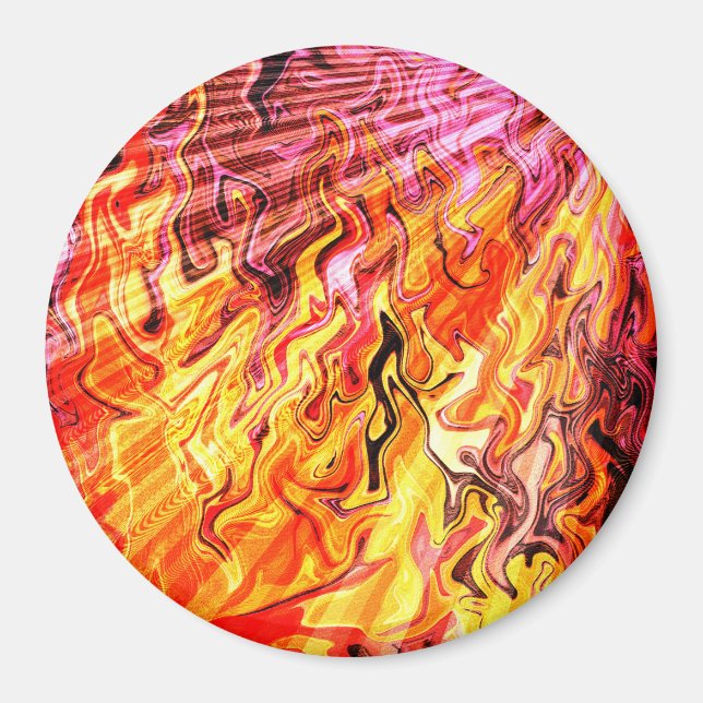 Sunlight  through flames...... magnet (Front)