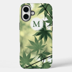 Sunlight Through Maple Leaves Monogram iPhone 16 Plus Case