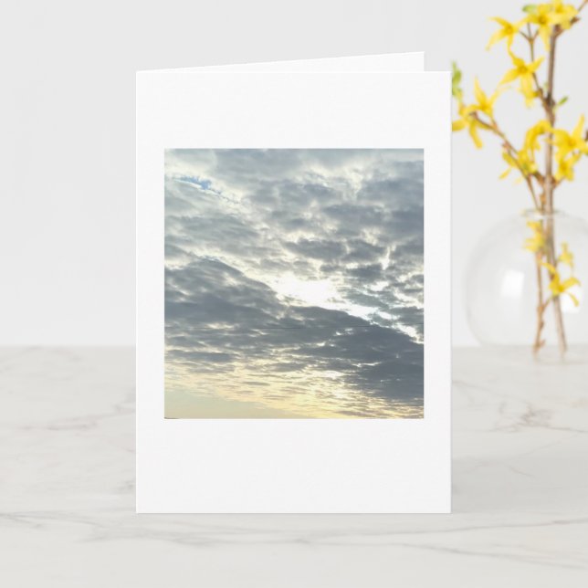 Sunlight through the Clouds Card (Yellow Flower)