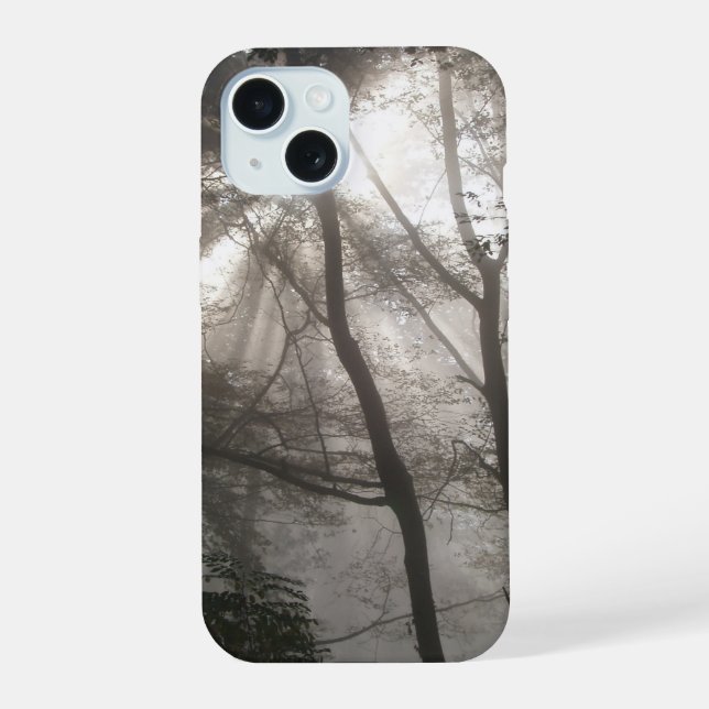 Sunlight Through Trees iPhone 15 Case (Back)