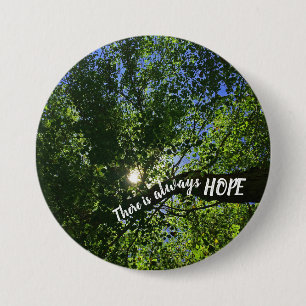 Sunlight Through Trees Positive Inspiration Hope 7.5 Cm Round Badge