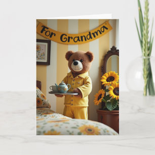 Sunlit Bear Mothers Day Card