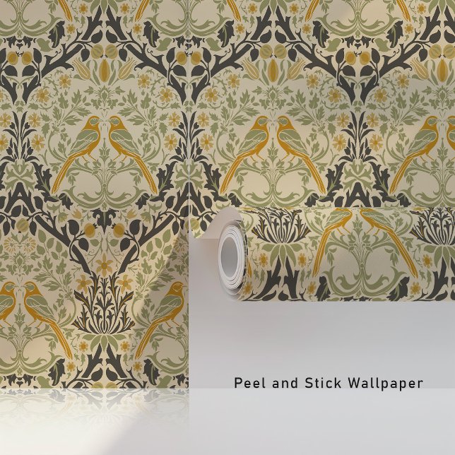 Sunlit Birds Art Nouveau Wallpapers (Creator Uploaded)