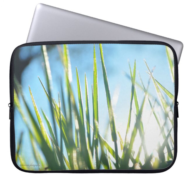 Sunlit Blades Laptop Sleeve (Front)