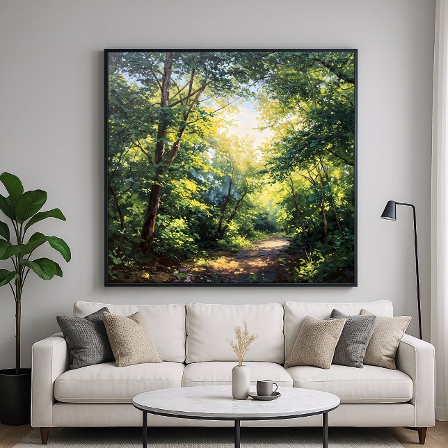 Sunlit Canopies - Painterly Illustration Style Art Poster (Creator Uploaded)