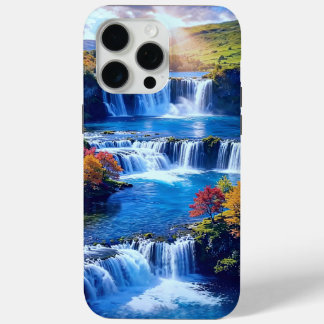 Sunlit Cascade Valley 001 iPhone 15 Pro Max Case