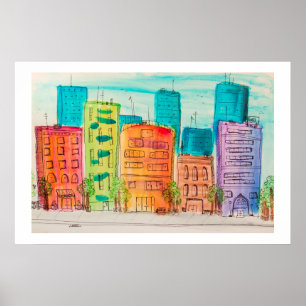 Sunlit City Poster