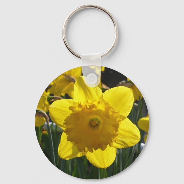 Sunlit Daffodil Key Ring (Front)