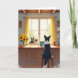 Sunlit Fathers Day Work Card