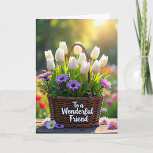 Sunlit Floral Friend Card