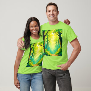 Sunlit Forest Path T-Shirt