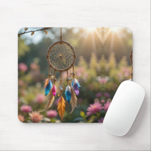 Sunlit Garden Dreamcatcher Mouse Pad