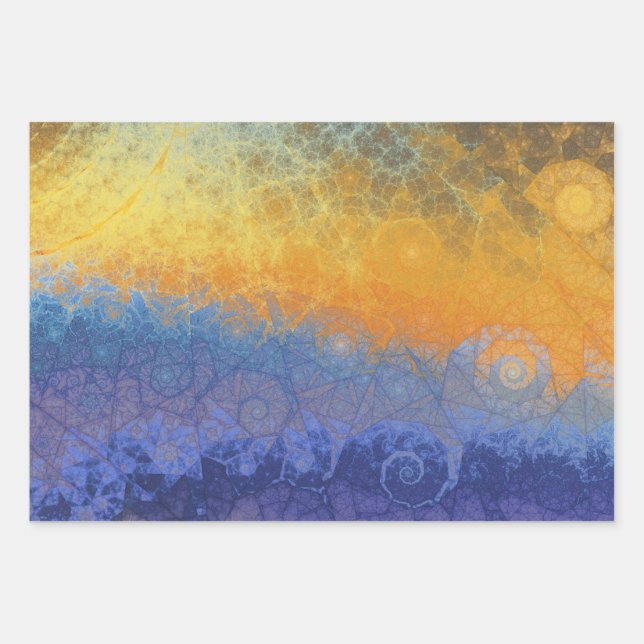 Sunlit Geometry Wrapping Paper Sheet (Front)