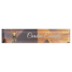 Sunlit Guardian – Desert Relic Bunny. Nameplate