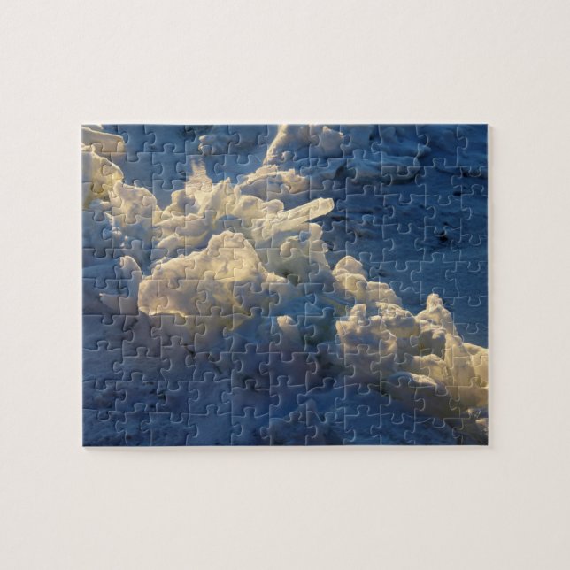 Sunlit Lake Ice Jigsaw Puzzle (Horizontal)