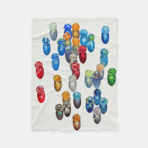 Sunlit Marbles Fleece Blanket