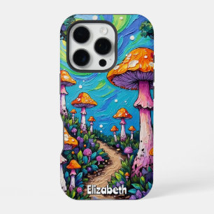 Sunlit Mushroom Path iPhone 16 Pro Case