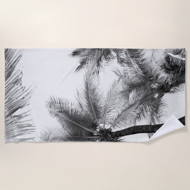 Sunlit Palm Jungle #2 #tropical #wall #art Beach Towel (Front)