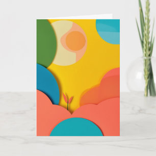 Sunlit Paper Cut Garden Card